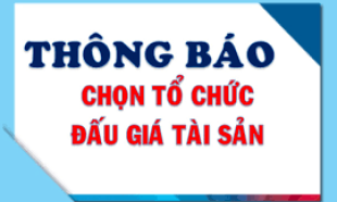 Thông báo về việc lựa chọn tổ chức hành nghề đấu giá tài sản