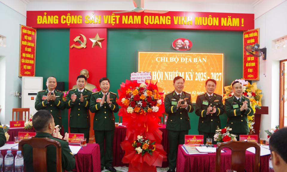 Đảng bộ Đồn Biên phòng Trà Cổ: Chi bộ Địa bàn tổ chức đại hội điểm cấp cơ sở nhiệm kỳ 2025-2027