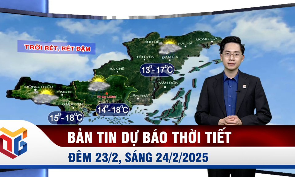 Dự báo thời tiết đêm 23/2, ngày 24/2/2025