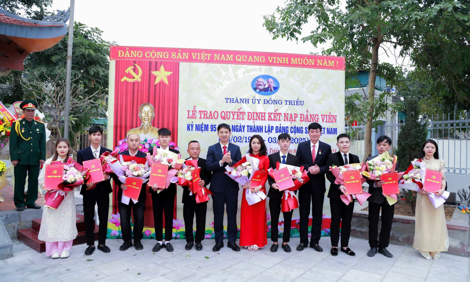 Đông Triều: Tạo nguồn, phát triển đảng viên