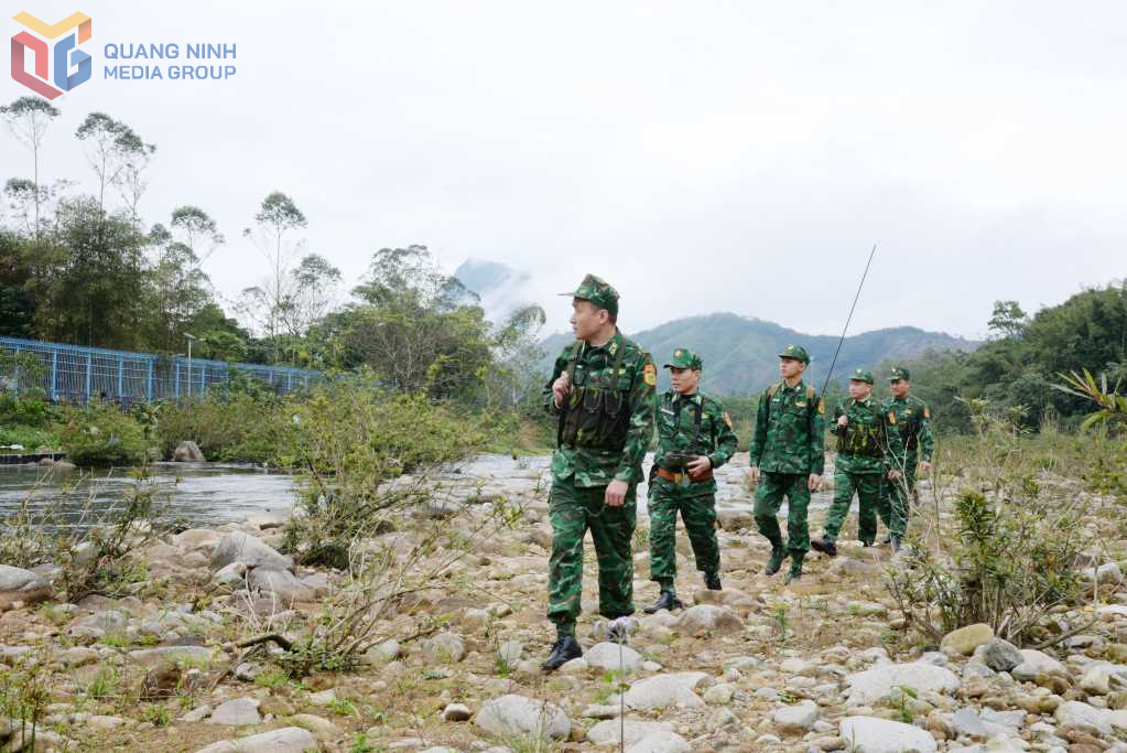 CBCS Đồn BP Pò Hèn tuần tra tuyến biên giới đơn vị phụ trách quản lý.