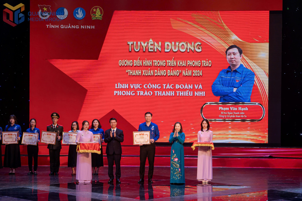 Anh Phạm Văn Hạnh được tuyên dương là 1 trong 20 thanh niên tiêu biểu trong phong trào thi đua “Thanh xuân dâng Đảng” năm 2024