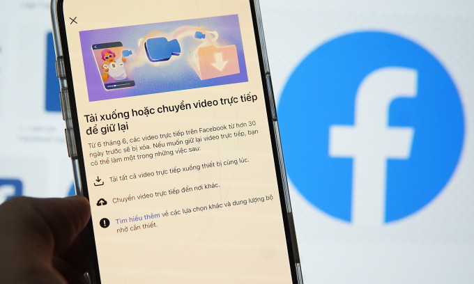 Facebook sắp xóa video phát trực tiếp cũ tại Việt Nam