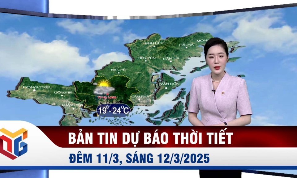 Bản tin dự báo thời tiết đêm 11, ngày 12/3/2025