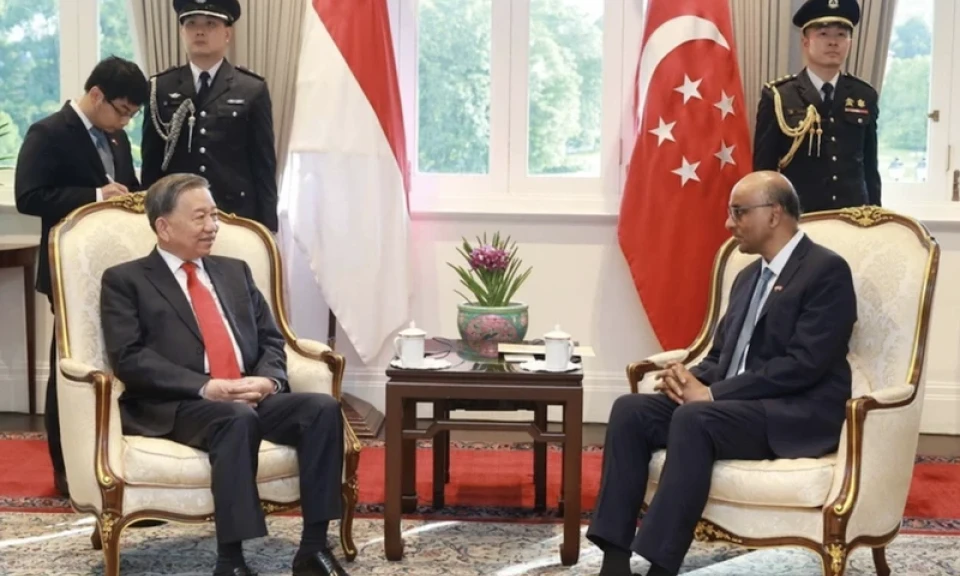 Tổng Bí thư Tô Lâm đã hội kiến Tổng thống Singapore Tharman Shamugaratnam