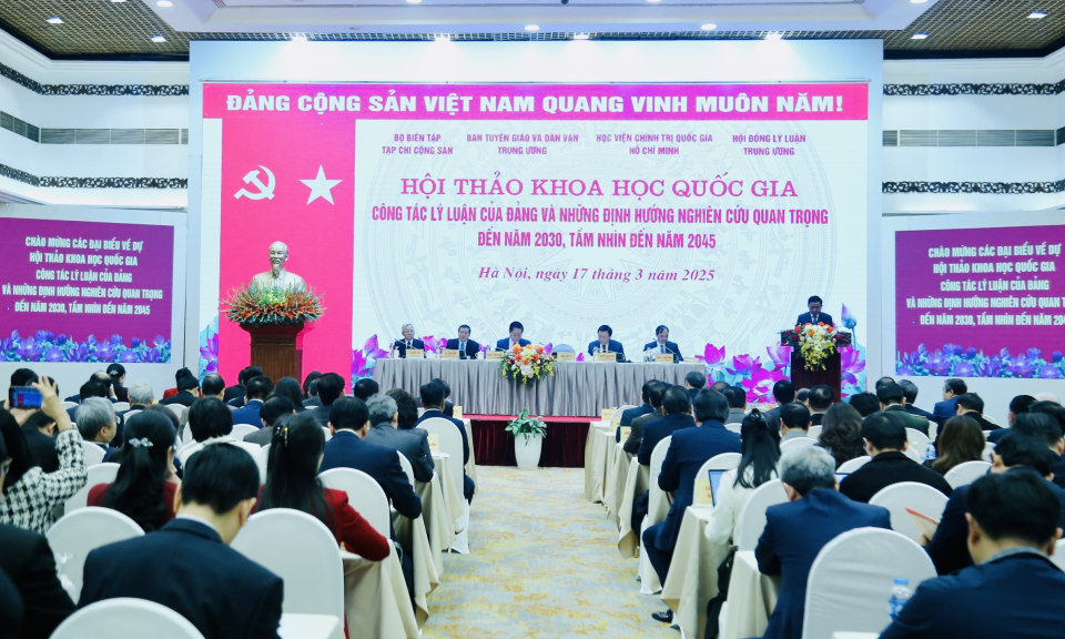 Hội thảo quốc gia  về công tác lý luận của Đảng và những định hướng nghiên cứu quan trọng