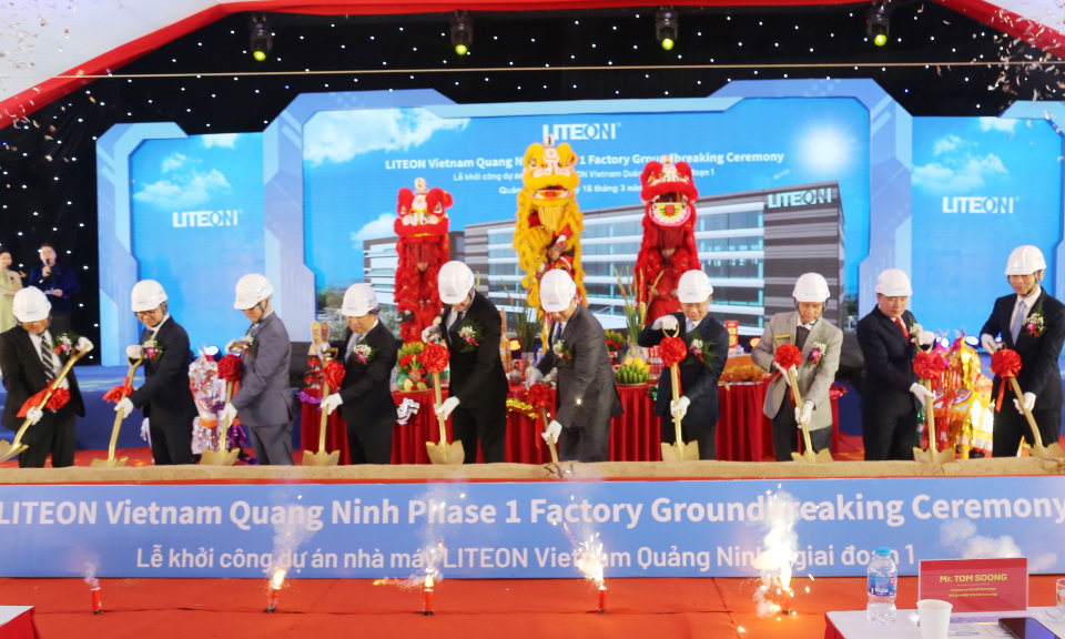 Khởi công Dự án Nhà máy Lite-On Quảng Ninh - giai đoạn 1