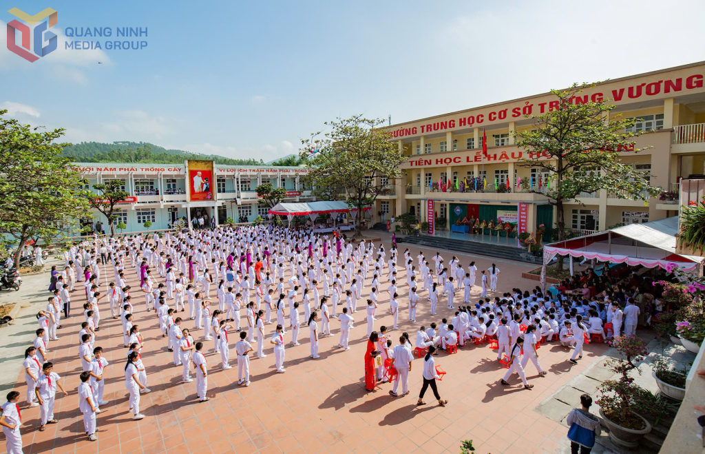 Một góc Trường THCS Trưng Vương (TP Uông Bí)