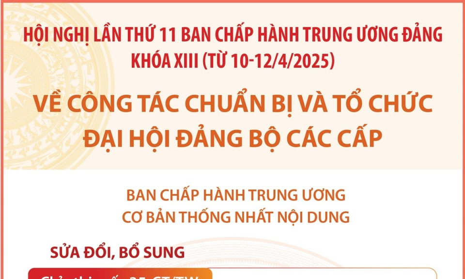Về công tác chuẩn bị và tổ chức đại hội đảng bộ các cấp