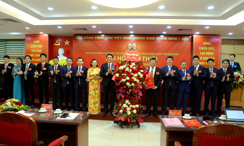 Đại hội Đảng bộ Ban Quản lý DA đầu tư xây dựng các công trình giao thông và nông nghiệp tỉnh