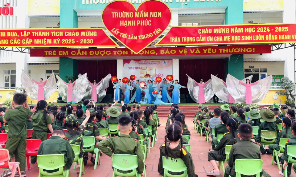 Trẻ mầm non vui văn nghệ “Tự hào mảnh đất hình chữ S”