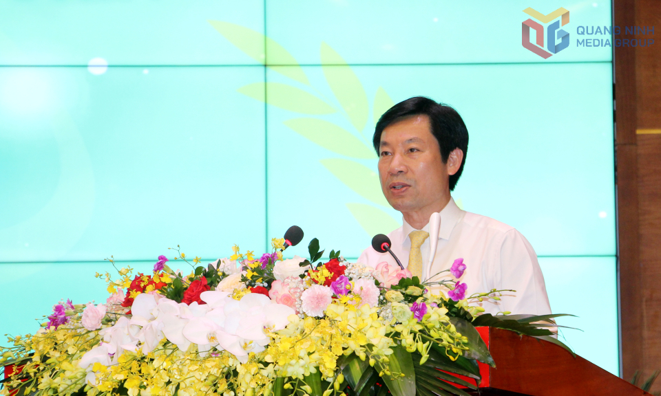 Đồng chí Nguyễn Xuân Định, Phó Chủ tịch Ban Chấp hành Hội Nông dân Việt Nam, phát biểu tại hội nghị.