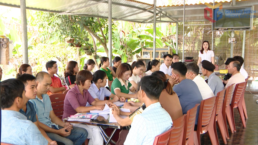 Lớp tập huấn về mô hình du lịch trải nghiệm nông nghiệp tại xã Sơn Dương, TP Hạ Long. Ảnh: Hoài Minh