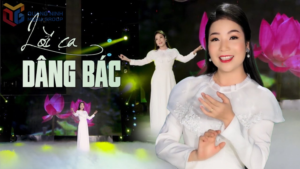 Hình ảnh ca sĩ Phạm Kim Thoa thể hiện bài hát