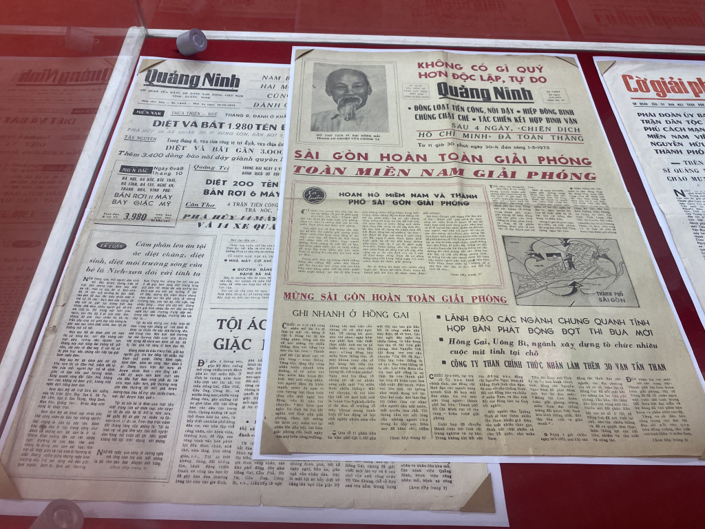Số báo Quảng Ninh ngày 2/5/1975 ghi lại sự kiện lịch sử: Miền Nam giải phóng, thống nhất đất nước.