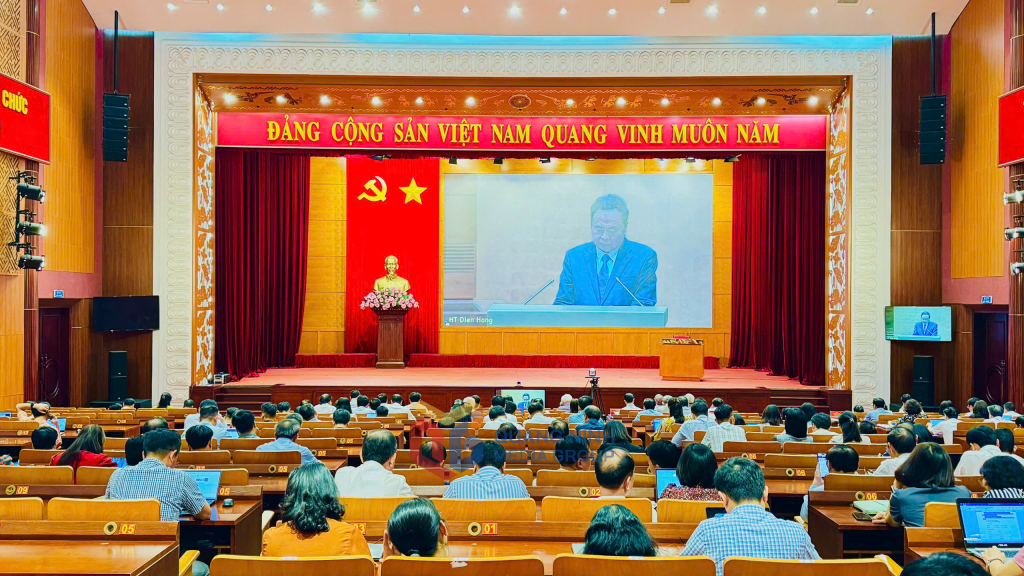 Chủ tịch Quốc hội Trần Thanh Mẫn,phát biểu tại hội nghị.