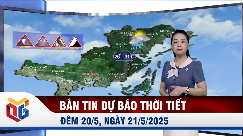 Dự báo thời tiết đêm 20, ngày 21/5/2025