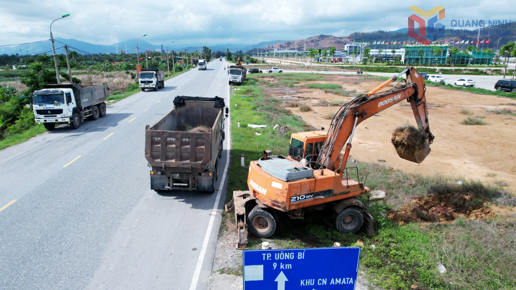 Liên danh nhà thầu thi công đường tỉnh 338 (TX Quảng Yên).