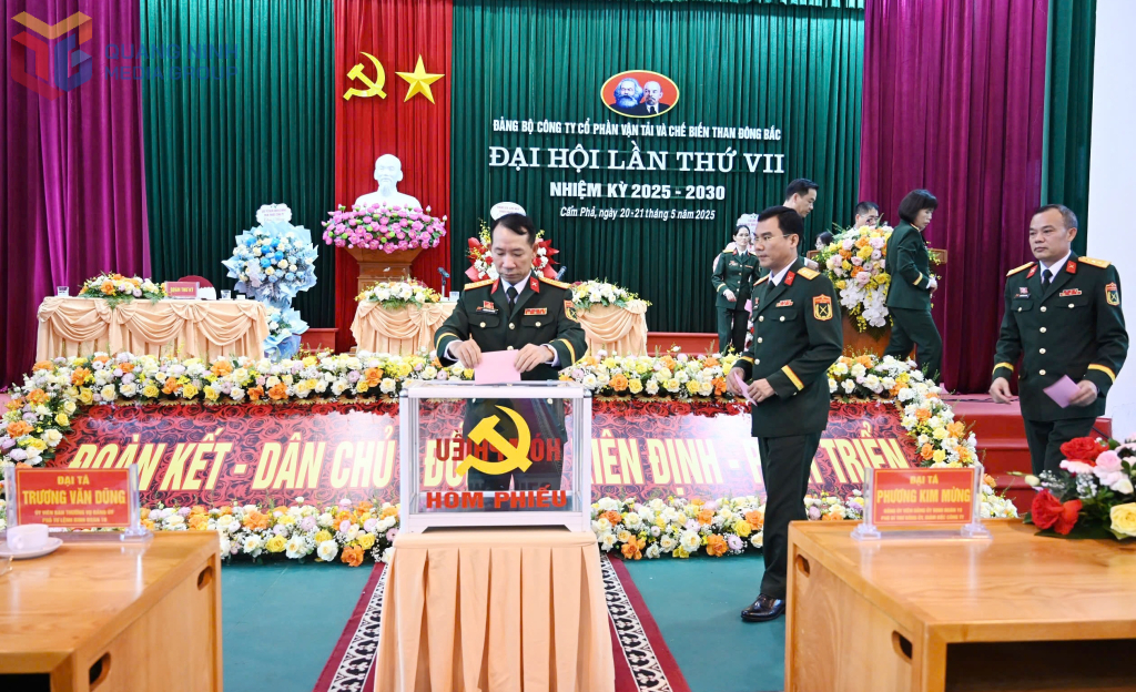 bỏ phiếu bầu Ban chấp hành Đảng bộ Công ty nhiệm kỳ 2025-2030
