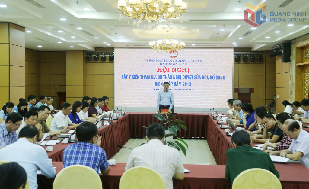 Ủy ban MTTQ tỉnh lấy ý kiến tham gia dự thảo Nghị quyết sửa đổi, bổ sung Hiến pháp 2013.