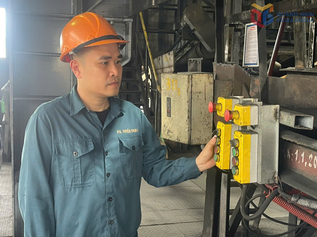 Anh Bùi Quốc Chiến - công nhân có nhiều sáng kiến.