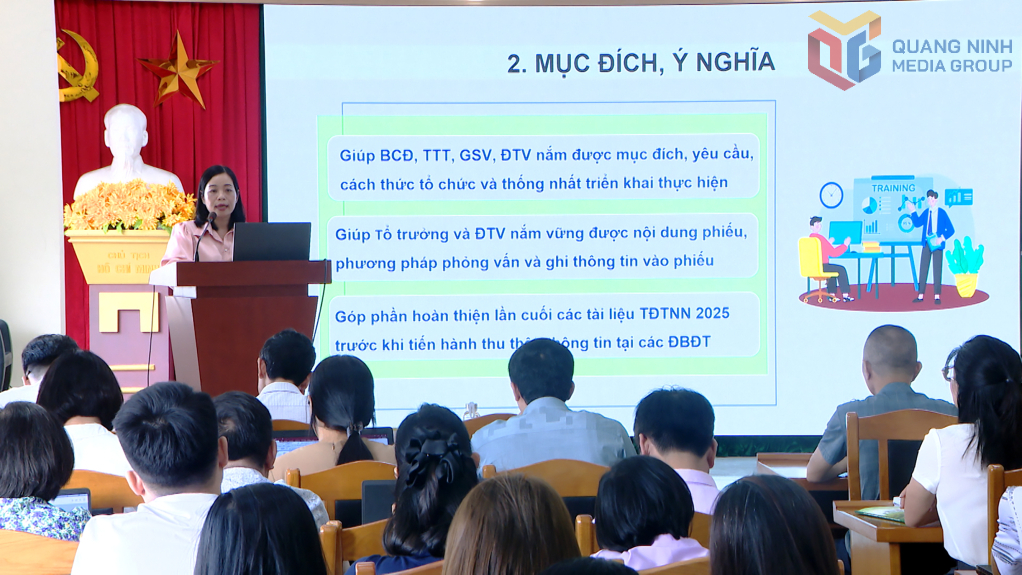 Quang cảnh hội nghị tập huấn Tổng điều tra nông thôn, nông nghiệp tỉnh Quảng Ninh 2025