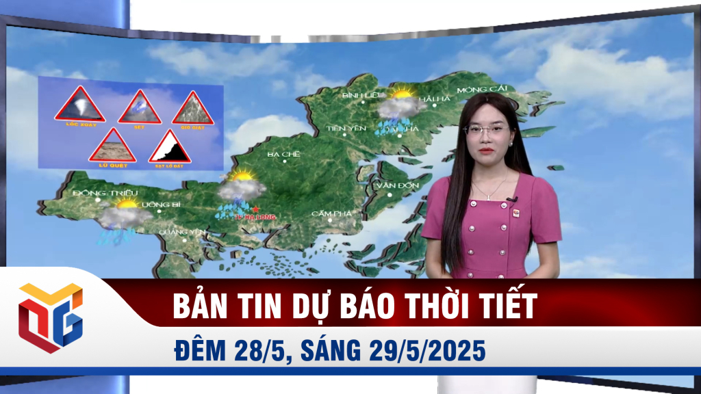 Dự báo thời tiết đêm 28, ngày 29/5/2025
