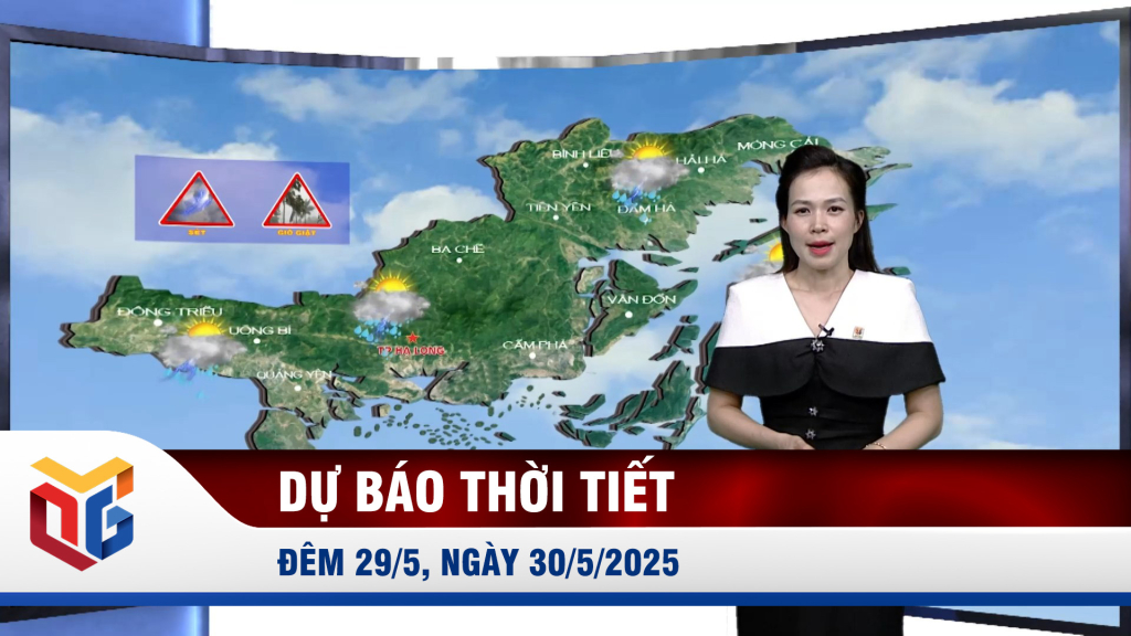 Dự báo thời tiết đêm 29, ngày 30/5/2025