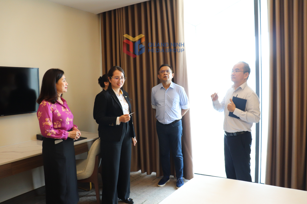 Cơ sở vật chất, chất lượng buồng ngủ tại các khách sạn được Đoàn khảo sát của Hiệp hội Du lịch tỉnh Quảng Ninh và Trung tâm Chứng nhận phù hợp (Bộ Khoa học và Công nghệ) đánh giá cao.