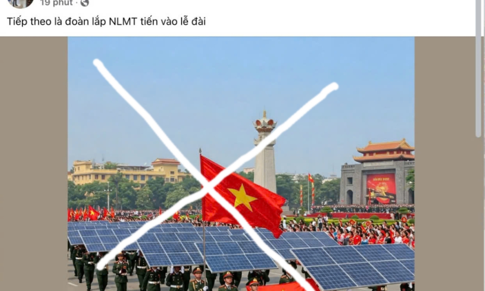 Xử lý đối tượng đăng tải thông tin xuyên tạc, sai sự thật liên quan đến Lễ diễu binh