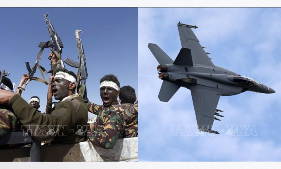 Houthi tự nhận bắn tiêm kích F-18 rơi khỏi tàu sân bay Mỹ