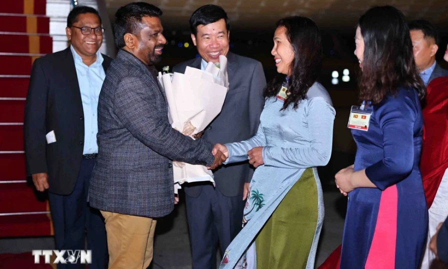Tổng thống Sri Lanka Kumara Dissanayaka bắt đầu thăm cấp Nhà nước đến Việt Nam