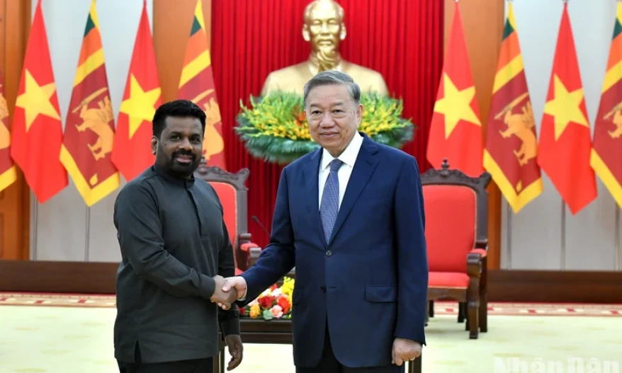 Tổng Bí thư Tô Lâm tiếp Tổng thống Sri Lanka Anura Kumara Dissanayaka