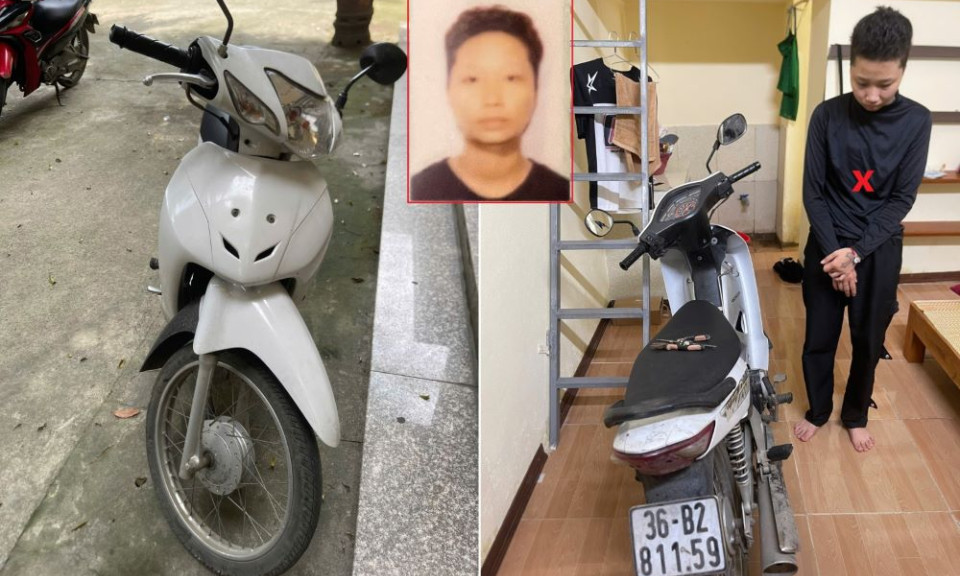 Bắt giữ cô gái đột nhập nhà dân trộm cắp xe máy