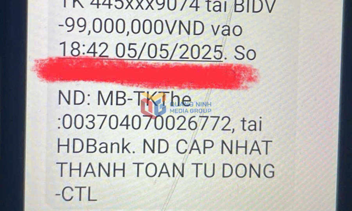 Hạ Long: Một người dân mất 99 triệu đồng sau khi nghe cuộc gọi mạo danh nhân viên ngành Nước
