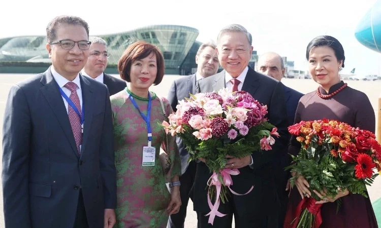 Tổng Bí thư Tô Lâm và Phu nhân bắt đầu chuyến thăm cấp Nhà nước tới Cộng hòa Azerbaijan