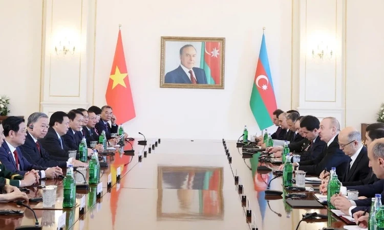 Tổng Bí thư Tô Lâm hội đàm với Tổng thống Azerbaijan Ilham Aliyev