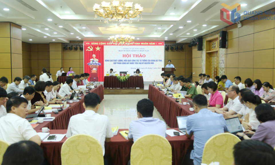 Hội thảo khoa học “Nâng cao chất lượng, hiệu quả công tác tư tưởng của Đảng bộ tỉnh, góp phần cùng đất nước tiến vào kỷ nguyên mới”