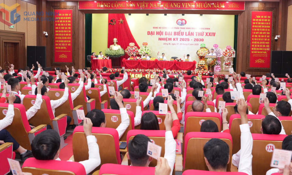 Đảng bộ Công ty CP Than Vàng Danh tổ chức thành công Đại hội Đảng bộ khóa XXIV, nhiệm kỳ 2025 - 2030