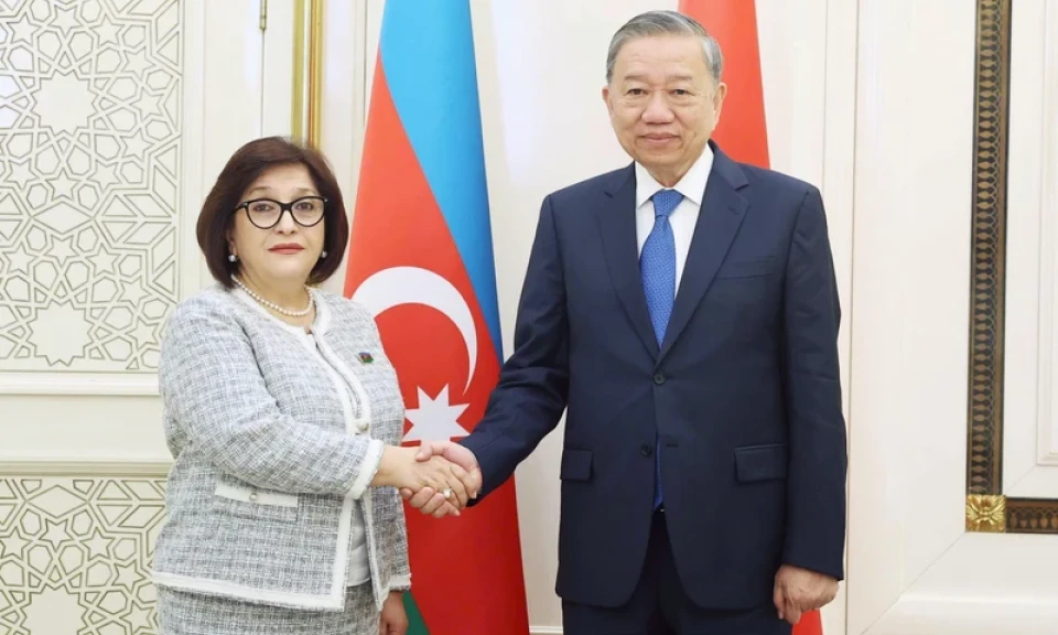 Tổng Bí thư Tô Lâm hội kiến Chủ tịch Quốc hội Azerbaijan Sahiba Gafarova