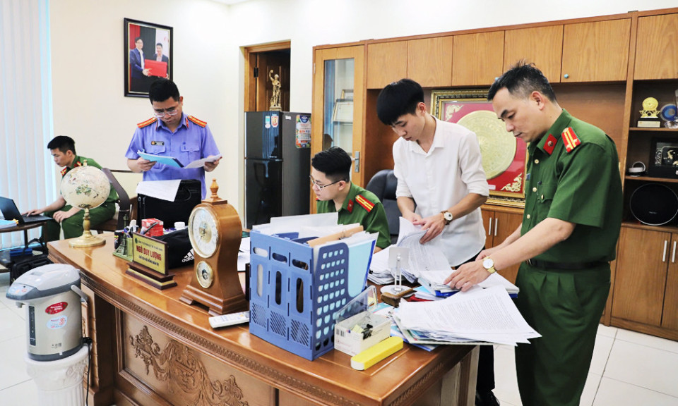 Bắt 3 lãnh đạo Công ty cổ phần Quản lý công trình đô thị Bắc Giang