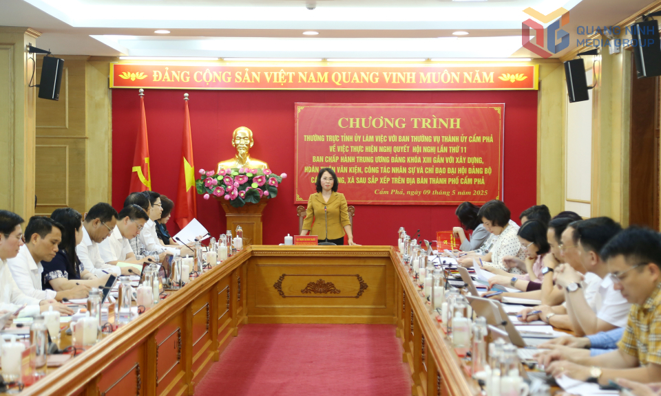 TP Cẩm Phả phải đi đầu trong thực hiện sắp xếp các đơn vị hành chính cấp xã