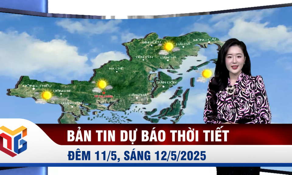 Bản tin dự báo thời tiết đêm 11/5, ngày 12/5/2025