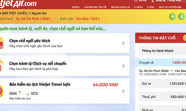 Hàng không rầm rộ bán hàng trên máy bay, Vietjet dừng bán bộ lễ cúng trong chuyến bay Côn Đảo