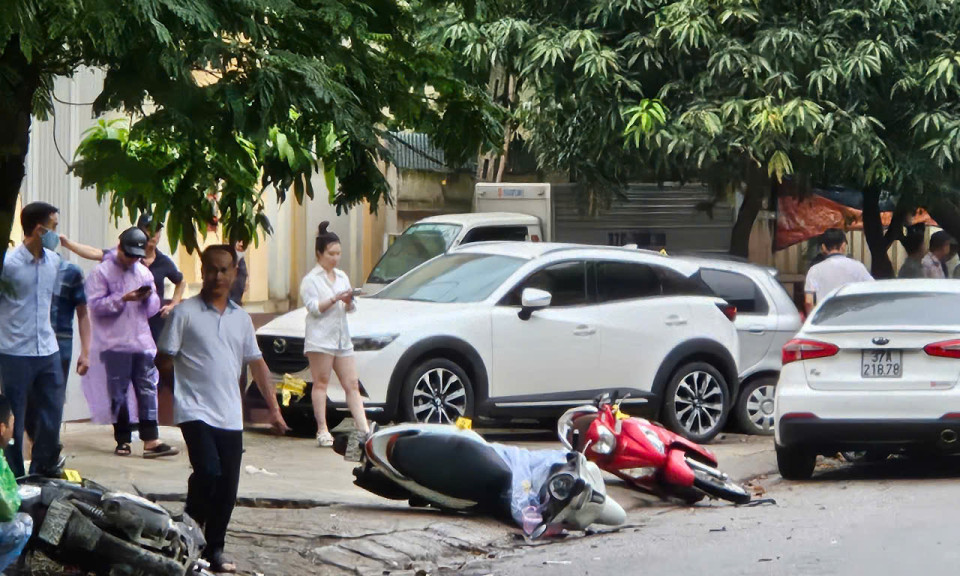 Tai nạn liên hoàn ở thành phố Vinh, nhiều người bị thương