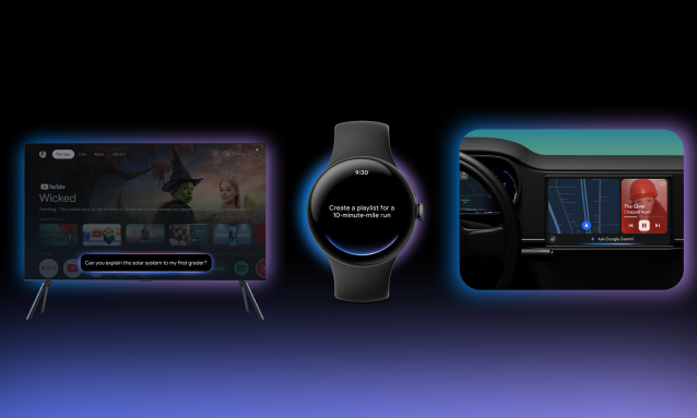 Google đưa chatbot Gemini lên ôtô, TV, đồng hồ
