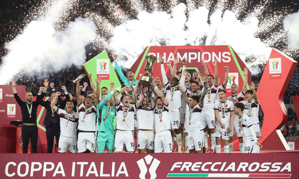 Hạ AC Milan, Bologna vô địch Coppa Italia sau 51 năm chờ đợi