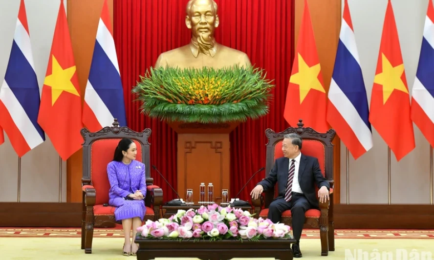 Tổng Bí thư Tô Lâm tiếp Thủ tướng Thái Lan Paetongtarn Shinawatra
