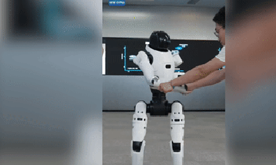 Xem robot hình người Trung Quốc tung 2 cú đấm sấm sét như võ sư