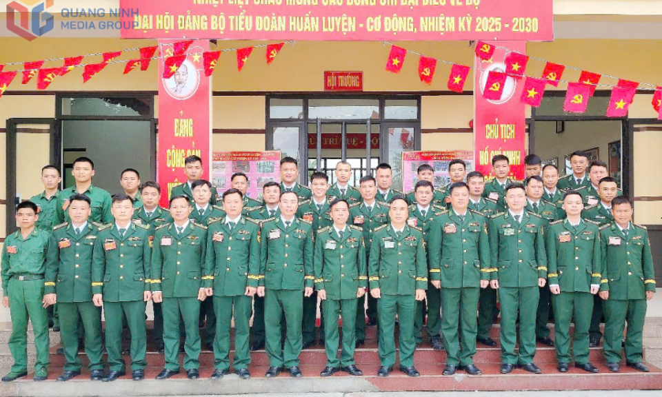 Đảng bộ Tiểu đoàn Huấn luyện - Cơ động (BĐBP Quảng Ninh) tổ chức Đại hội nhiệm kỳ 2025-2030